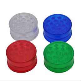 Broyeur de fumée manuel en plastique multicolore à trois couches, broyeur de fumée en métal diamètre 40mm allume-cigare en plastique