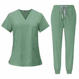 multicolor unisex de manga corta Phcy enfermera uniforme hospital médico ropa de trabajo uniformes de cirugía dental oral uniformes médicos conjuntos i8Tm #
