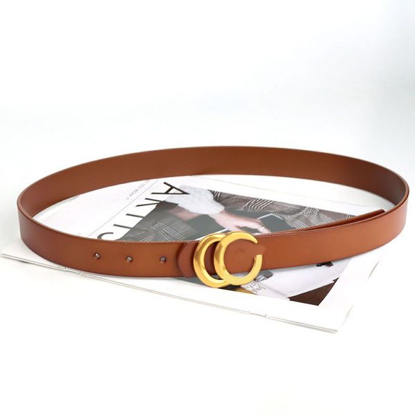 Ceintures de luxe multicolores de style occidental ceinture en cuir pour femmes accessoires de taille ceinture homme réglable ceintures de simplicité boucle de lettre marron pour hommes designer