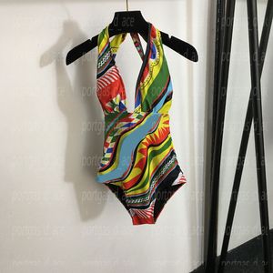 Multicolore femmes plage soutien-gorge maillots de bain maillot de bain de luxe concepteur une pièce maillot de bain Sexy bas dos maillots de bain maillots de bain