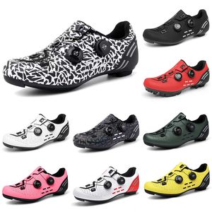 Chaussures de cyclisme multicolores hommes noir rouge blanc gris vert jaune rose hommes baskets baskets de sport en plein air color9