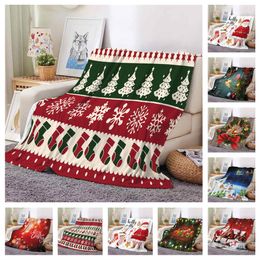 Multicolors Christmas Flannel Couverture Fashion Throwts Couvertures canapé-lit camping serviette thermique hivernale couvertures de voyage chaudes HT1986