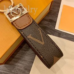 Multicolors Key Ring Leather Keychain draagbare tas canvas charm auto goud kleur draken luxe oranje bruine portachiavi ontwerper sleutelhanger voor mannen pj047 f23