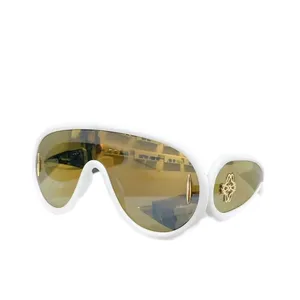 Multicolour Designer Classic Shield Dames Zonnebril Top End Essential Strandbrillen voor Mannen Zomer Reisbril Persoonlijkheid Fa085 E4