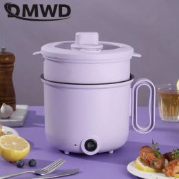 Multicookers DMWD 1.5L Multicooker Elektrische kookmachine Hot Pot Food Stoomboot Noedels Pap Soep Cooker Breakfast Maker Nit -Stick 220V