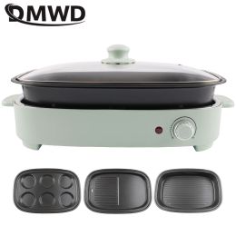 Multicookers DMWD Electric Crepe Maker Pie Pancake Machine de cuisson Cuissier d'oeuf antiadhésif Steak Oeuf Oeuvre Pan Pan Bragink