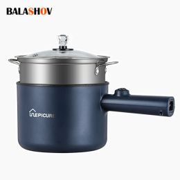 Multicookers mini cuiseur à cuiseurs électriques multifonction allinone pot double couche nouilles cuiseuses antiadhésiques outil de cuisine chaude