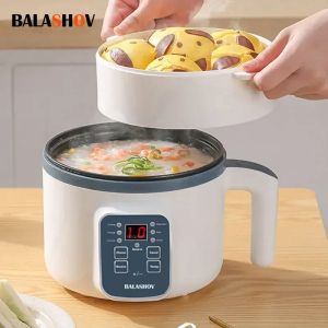 MultiCookers mini olla de arroz Hotpot Hotpot Hotpot Multifuncional Cocinera de arroz con vaporizador Single/Doble Capeta eléctrica antiadherente Eu enchufe