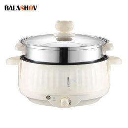 Multicookers Multi Cookers Single/Double Layer Electric Pot 1.7L 12 People Huishoudelijk Nitaanvals Pan Hot Pot Rice Cooker Cooktury Appliances