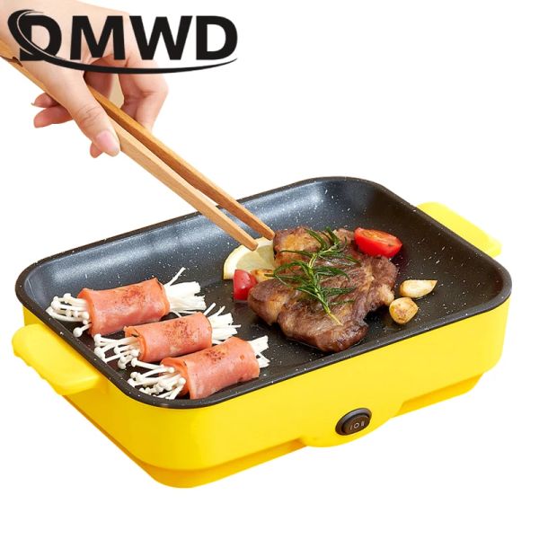 Multicookers Multifonctionnel Electric Baking Pan portable Portable Smokes Smoking Roaster Household Barbecue Machine 2 GRANDS BBQ EGG FRYING GRILL
