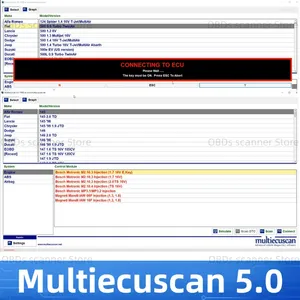 MultiEcuScan V5.0 réparation automobile pour connecteur Fiat multi-ecu-scan 4.8 registre fonctionne avec ELM327 Multi EcuScan OBD2 Diagnostic