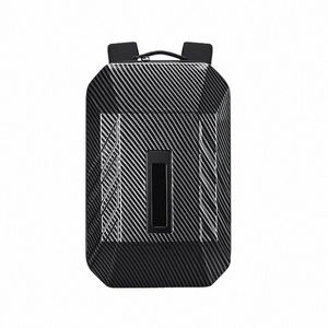 Multifuncti Busin Hommes Sac à dos Pc Hard Shell Laptop Bag Smart Cool Led Hommes Usb Charge Anti-vol Sac à dos étanche n1o8 #