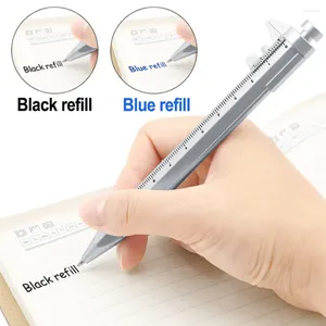 Multifonction 0,5 mm Ink Ink Pen Vernier Caliper Rouleau Ball Stationerner Ball Point 2 Colours