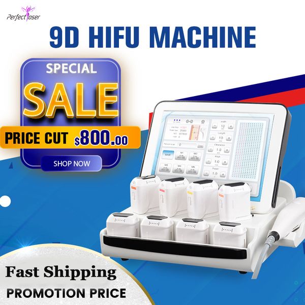 Machine professionnelle HIFU 3D pour Lifting du visage, élimination des rides, soins du visage, réduction des graisses par ultrasons, dispositif amincissant HIFU