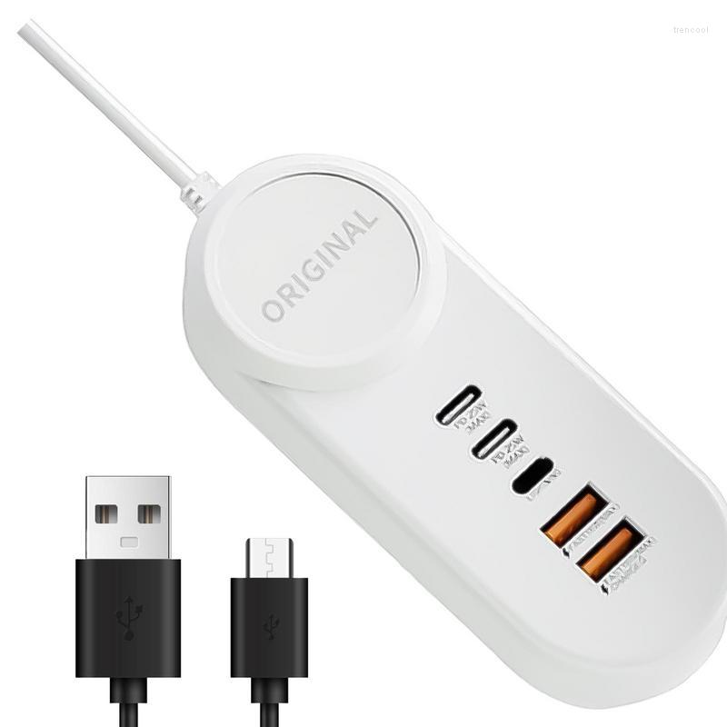 Chargeur USB multifonction 5 ports charge rapide prise intelligente multiprise 25W prise d'extension électronique domestique