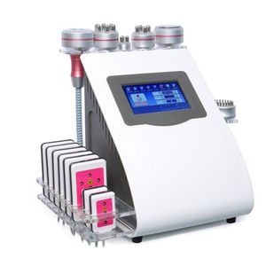 Multifonction 9 en 1 ultrasons 40K cavitation amincissant la machine RF LipoLaser sous vide ultrasons machine à brûler les graisses équipement de beauté