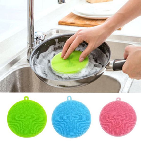 Bol multifonction brosse de nettoyage bol en Silicone vaisselle nettoyage récureurs ménage cuisine Pot outil de lavage accessoires de cuisine