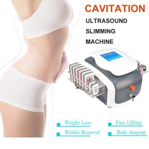 Multifunctionele Cavitatie Vacuüm RF Machine Lipo Laser Ultrasound Vet Afslanken Huidverscholen Gezichtsmachine