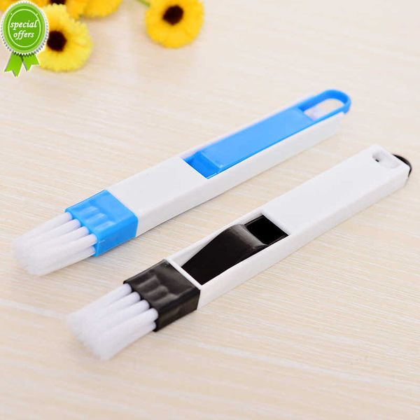 Brosse de nettoyage multifonctionnelle ordinateur fenêtre nettoyage fenêtre rainure clavier nettoyant Nook cranny poussière pelle piste nettoyant