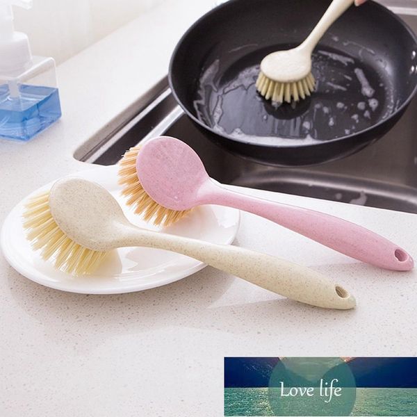 Brosse de nettoyage multifonction suspendue à long manche, brosse de lavage de la vaisselle, élimine les taches d'huile, brosse de nettoyage de pot, fournitures de cuisine, prix d'usine, conception experte