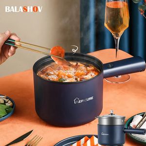 Cocina multifunción 18L Hogar SingleDouble Layer Pot Arroz eléctrico Dormitorio de estudiantes Mini ollas antiadherentes 231229