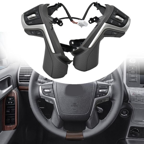 Interrupteur de régulateur de vitesse multifonction, volant gris 2012 – 2017 pour Toyota Land Cruiser Prado, bouton pièces automobiles