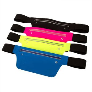 Multifonction cyclisme course hanche argent ceinture taille sac hommes femmes téléphone étanche Sports de plein air Gym s Fanny Pack 220520