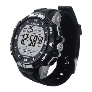 Multifonction numérique montre homme Sport électronique étanche noir main horloge garçon décontracté antichoc LED mode montre-bracelet mâle