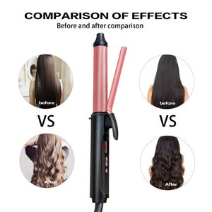 Multifunctioneel Droog Nat Tweeërlei gebruik Keramische stylingtools Professionele haarkrultang Haar Waver Peer Bloemkegel Elektrische haarkruller Roller Curling Wand