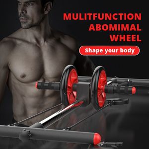 Multifonction Ménage Sit-up Muscle Abdominal Roue Push-up Rameur Entraînement Sportif Équipement De Fitness Pour Gym Q1225