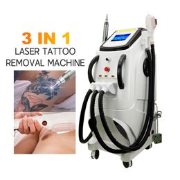 Multifunción IPL OPT permanente depilación láser láser máquina de tatuaje nd yag eliminar rf estiramiento facial elight