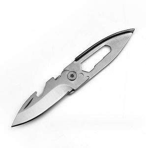 Outil de couteau porte-clés multifonction Mini couteau utilitaire pliant d'ouverture portable pour l'auto-défense EDC outil Couteaux de lame de survie pour sports de plein air
