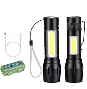 Multifunctionele LED -zaklamp Toortsschepen Portable Mini Cob Torches Lamp voor campinglantaarns voor buitenkamperen
