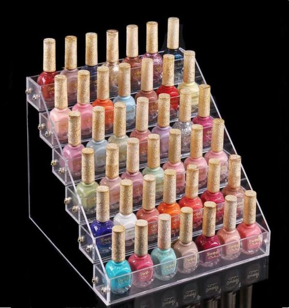 Making Makeup Makeup Cosmetic Affiche Stand Clear Acrylic Organisateur Mac Lips à lèvres Bijoux Cigarette Display Renconre Nail Rack8003052