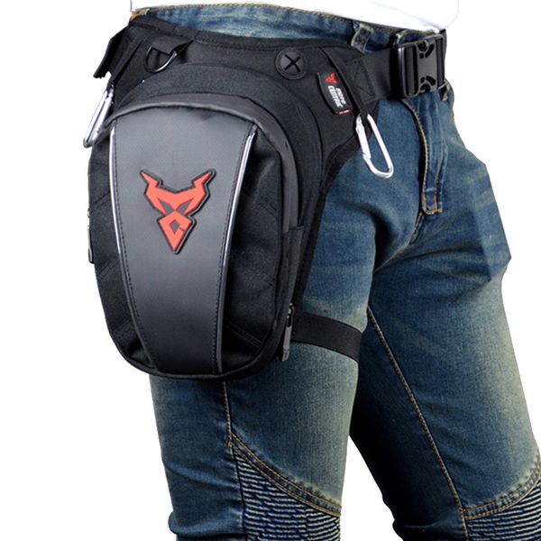 Multifonction Moto Drop Leg Sac étanche Oxford Moto Sac extérieur Hommes Casual Taille Sac Fanny Pack Moto Biker Sacs MX200717