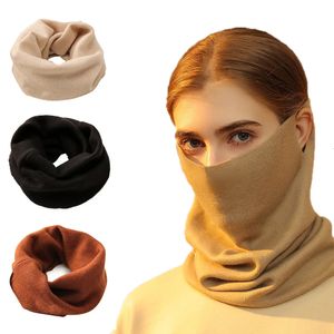 Multifonction Cache-cou Cache-visage Écharpe Femmes Hiver Plus Chaud Coupe-Vent Cagoule Masque De Ski pour Cyclisme Camping Randonnée 240226