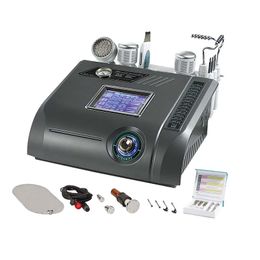 Multifunctionele naald Mesotherapie Dermabrasion Device W Elektriciteit Bio Skin Scrubber PDT LED Photon Ultrasound Multifunctie 6 Handvatten