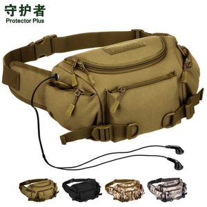 Multifonction En Plein Air Tactique Militaire Taille Sac À Double Usage Camouflage Escalade Équitation Sports Messenger Sac Poche Cross Body Sacs Q0721