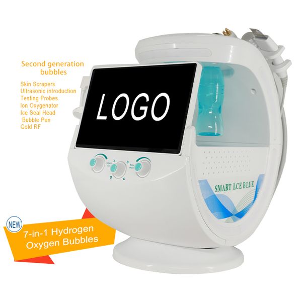 Machine faciale professionnelle à micro-courant de pigment de peau de jet d'oxygène multifonction 7 en 1 dermabrasion nettoyage en profondeur blanchiment de la peau rajeunissement élimination de l'acné