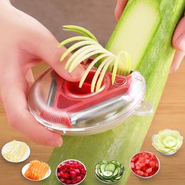 Multifunctionele Peeler Slicer Roestvrij staal Drie-in-One Peeler Shredder Julienne Cutter Multi Peel Blade Grater Kitchen Tool