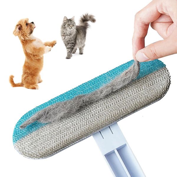 Multifonction Pet Hair Remover Réutilisable Fur Lint Remover Animal Hair Roller Supprime les peluches des vêtements Hair Remover Brosse Chien Chat 240307