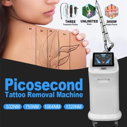 Machine multifonction de retrait de tatouage picoseconde, thérapie pigmentaire au Laser, taches de rousseur, élimine la peau, blanchiment de la peau, Machine faciale au Laser ND Yag SPA