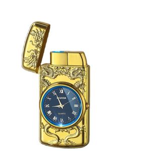 Multifonction Premium Blue Flame Torch Relief Light Lights Colters Custom Watch Lighter Wholesale