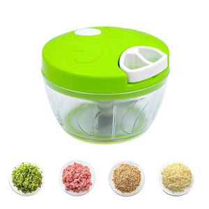 Multifunctionele kwaliteitshulpmiddelen Hoge snelle ontwerp Groente Fruit Twist Shredder Handleiding Vlees Grinder Chopper Garlic Cutter