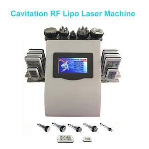 Contour corporel de cavitation ultrasonique multifonction RF amincissant la machine de salon de perte de graisse de laser de lipode de diode de LLLT