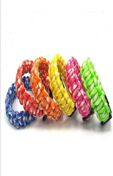 Multifonction Selfrescue Cordon Paracord Bracelets Bracelets extérieurs Camping Sports d'urgence Occasion Bracelet de survie