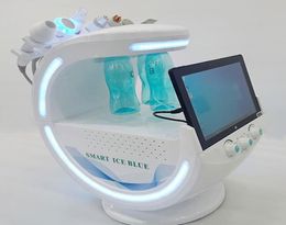 Multifonction Smart Ice Blue Ultrasonic Rf 7 dans 1 Aqua Facial Jet Peel Hydrogy Hydrogen Hydrafacial Peleling Equiping with Skin Analysis3649338