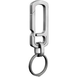 Multifisection Titanium Key Chain Jewelry Key Ring Mini Bottle Opender Metal Clip pour les sacs Men Taies Hanger EDC7850639