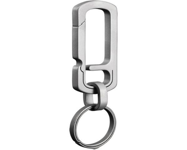 Multifisection Titanium Key Chain Jewelry Key Ring Mini Bottle Opender Metal Clip pour les sacs Hommes Hangle de taille EDC4871165