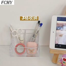 Multifunctionele transparante cosmetische opbergdoos huishouden desktop pen rack home praktische gadget goederen organisator